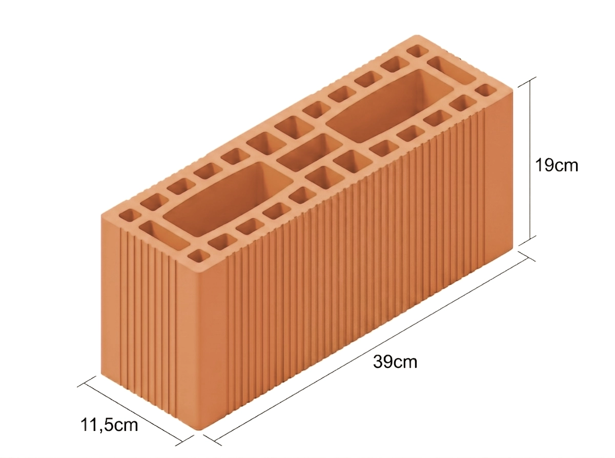 11,5 X 19 X 39